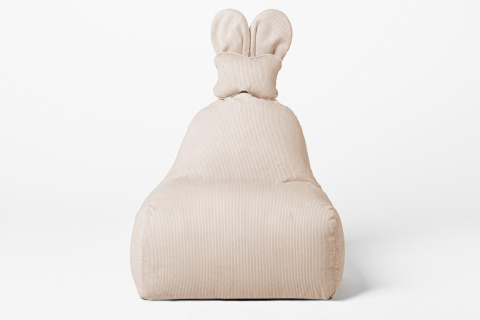 Uszata pufa siedzisko z oparciem Funny Bunny Sztruksowa - Beżowa Uszata pufa siedzisko z oparciem Funny Bunny Sztruksowa - Beżowa
