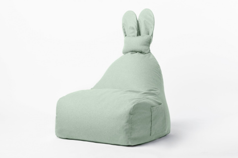 Uszata pufa siedzisko z oparciem Funny Bunny - Zielona/Miętowa Uszata pufa siedzisko z oparciem Funny Bunny - Zielona/Miętowa